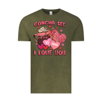 Vintage Olive concha see te amo  i love you Vintage Tee - MaliasSmallBusiness