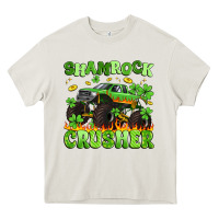 Cream shamrock crusher Heavy Core Tee - Artiststas