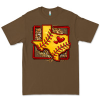 Cacao leopard softball texas map Premium Tee - Jasminsmagicworld