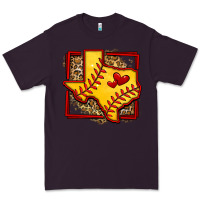Plum leopard softball texas map Premium Tee - Jasminsmagicworld