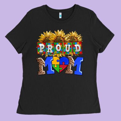 Proud Mom Ladies Tee Designed By Adodesignshop