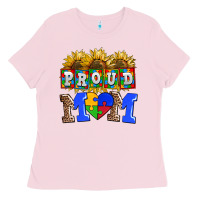 Bubblegum Pink proud mom Ladies Tee - AdoDesignShop