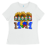 White proud mom Ladies Tee - AdoDesignShop