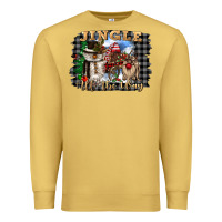 Antique Gold jingle all the way Premium Sweatshirt - CowGirlArtShop