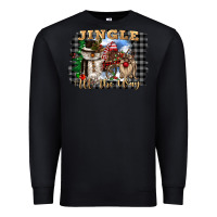 Black jingle all the way Premium Sweatshirt - CowGirlArtShop