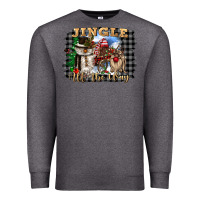 Charcoal Heather jingle all the way Premium Sweatshirt - CowGirlArtShop