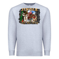 Heather Grey jingle all the way Premium Sweatshirt - CowGirlArtShop