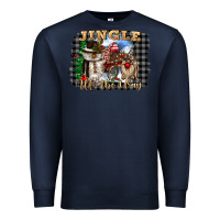 Navy jingle all the way Premium Sweatshirt - CowGirlArtShop