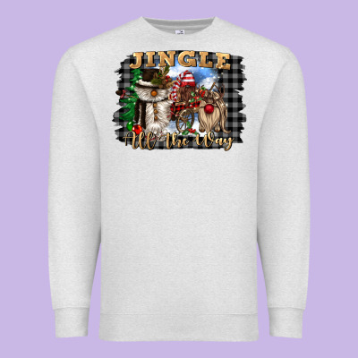 Jingle All The Way Premium Sweatshirt Designed By Cowgirlartshop