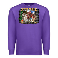 Purple jingle all the way Premium Sweatshirt - CowGirlArtShop