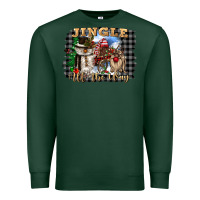 Sports Green jingle all the way Premium Sweatshirt - CowGirlArtShop