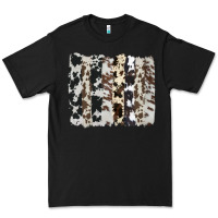 Black cowhide brushstroke Premium Tee - AdoDesignShop