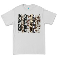 Dove Grey cowhide brushstroke Premium Tee - AdoDesignShop
