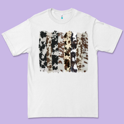 Cowhide Brushstroke Premium Tee Designed By Adodesignshop