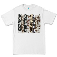White cowhide brushstroke Premium Tee - AdoDesignShop