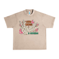 French Oak good energy is contagious Urban Heavy Tee - MaliasSmallBusiness