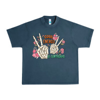 Midnight Navy good energy is contagious Urban Heavy Tee - MaliasSmallBusiness