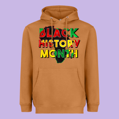 Black History Month Heavyweight Hoodie Designed By Cowgirlartshop