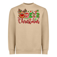 Mushroom Deer Christmas reindeer Heavyweight Sweatshirt - NancyCooperArtShop
