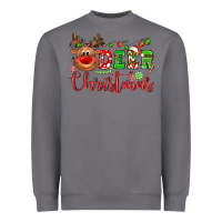 Storm Deer Christmas reindeer Heavyweight Sweatshirt - NancyCooperArtShop