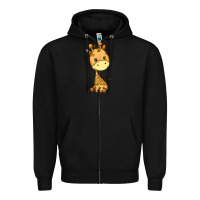 Black giraffe Zipper Hoodie - texasbilliewilder