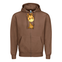 Chestnut giraffe Zipper Hoodie - texasbilliewilder
