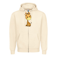 Sandshell giraffe Zipper Hoodie - texasbilliewilder