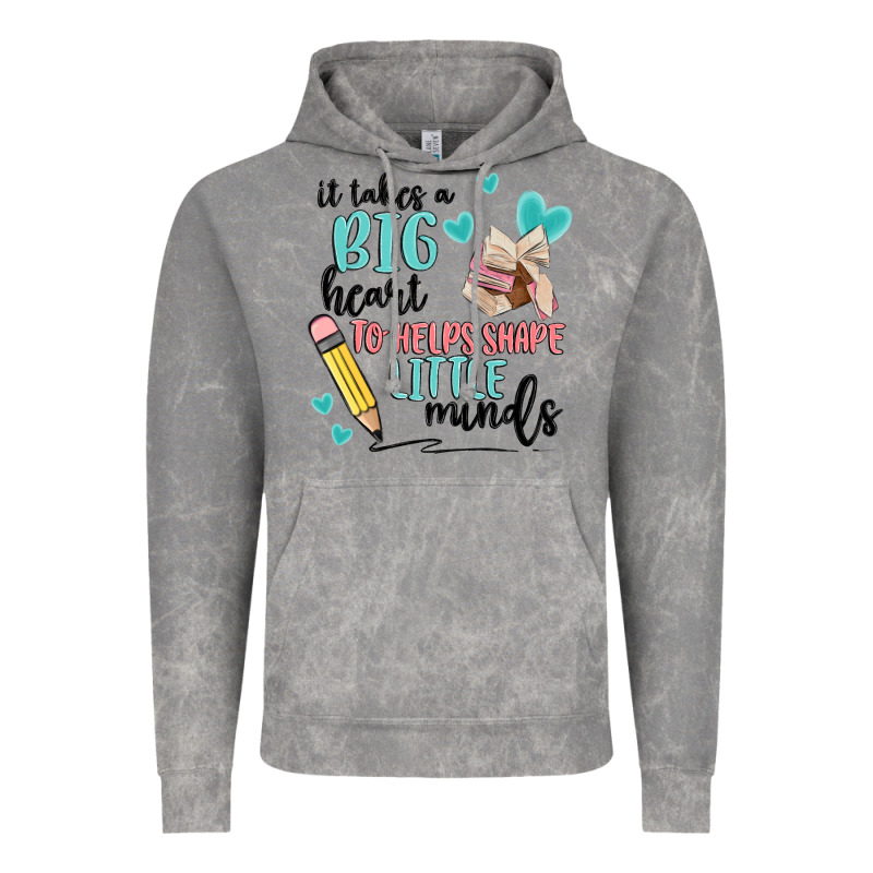 It Takes A Big Hearts To Helps Shape Little Minds Vintage Hoodie by MaliasSmallBusiness | Teevron