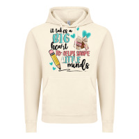 Vintage Artic it takes a big hearts to helps shape little minds Vintage Hoodie - MaliasSmallBusiness