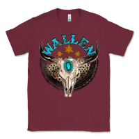 Burgundy wallen with bull skull Classic Tee - NancyCooperArtShop
