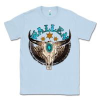Dusty Blue wallen with bull skull Classic Tee - NancyCooperArtShop