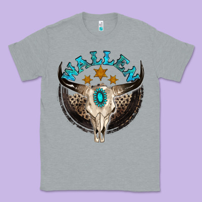 Wallen With Bull Skull Classic Tee Designed By Nancycooperartshop