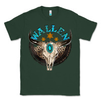 Sports Green wallen with bull skull Classic Tee - NancyCooperArtShop