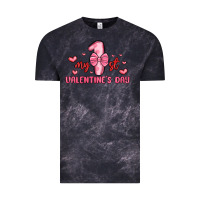 Cloud Black my first valentines day Vintage Tee - MaliasSmallBusiness