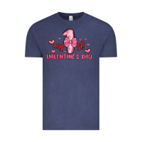 Vintage Denim my first valentines day Vintage Tee - MaliasSmallBusiness