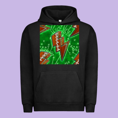 American Football Thunder Urban Hoodie Designed By Bundleandbundleshop