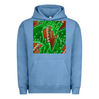 Pigment Pebble Blue american football thunder Urban Hoodie - BundleAndBundleShop