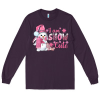 Plum i am snow cute pink bbs Long Sleeve Tee - BundleAndBundleShop