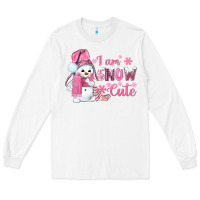 White i am snow cute pink bbs Long Sleeve Tee - BundleAndBundleShop