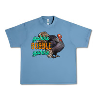 Pebble Blue Thanksgiving turkey gobble gobble Urban Heavy Tee - NancyCooperArtShop