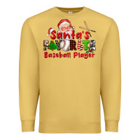 Santas Favorite Baseball Player Premium Sweatshirt | Teevron