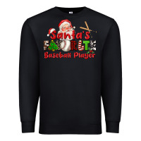 Black santas favorite baseball player Premium Sweatshirt - CowGirlArtShop