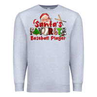 Heather Grey santas favorite baseball player Premium Sweatshirt - CowGirlArtShop