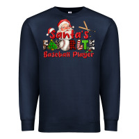 Navy santas favorite baseball player Premium Sweatshirt - CowGirlArtShop