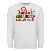 Oatmeal Heather santas favorite baseball player Premium Sweatshirt - CowGirlArtShop
