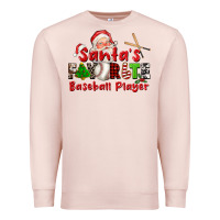 Pale Pink santas favorite baseball player Premium Sweatshirt - CowGirlArtShop