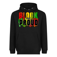 Black black and proud Heavyweight Hoodie - CowGirlArtShop