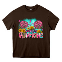 Chocolate Brown save the pumpkins Heavy Core Tee - AdoDesignShop