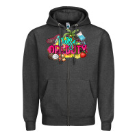 Charcoal Heather Nurse off duty Zipper Hoodie - NancyCooperArtShop