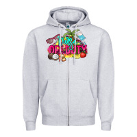 Heather Grey Nurse off duty Zipper Hoodie - NancyCooperArtShop